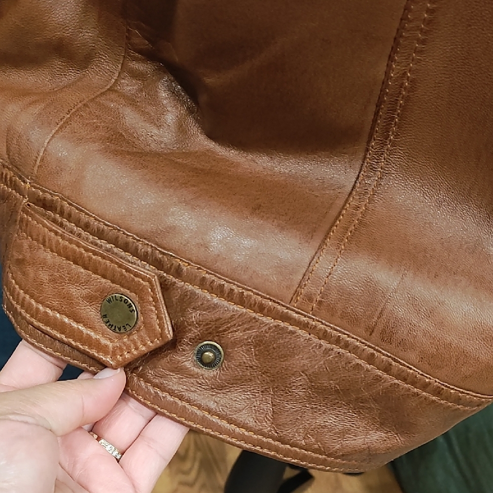 Wilsons Leather Tan Jacket for Men - Picture 10 of 16